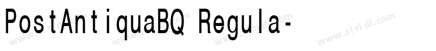 PostAntiquaBQ Regula字体转换 PostAntiquaBQ Regula字体转换